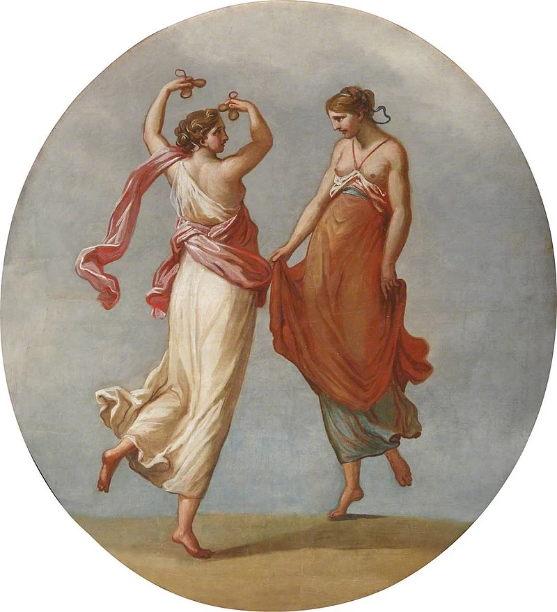 Una coppia di donne danzanti - National Trust for Places of Historic Interest or Natural Beauty